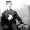 An unidentified Civil War drummer poses with his drum. According to Glenn Williams, a senior historian at the U.S. Army Center for Military History, drummers were required to learn 40 different beats that signified different orders, everything from drilling to battle orders. Other duties often involved acting as stretcher bearers or even flogging disobedient Soldiers. The average age for a Civil War drummer was around 18, although there are a number of notable exceptions, all the way down to the age of nine. (Photo courtesy of the U.S. Army Heritage and Education Center)
